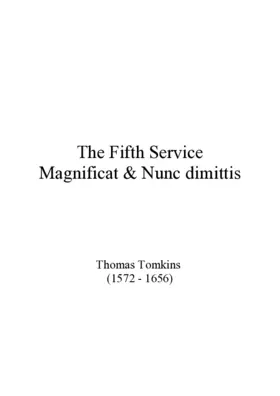 Magnificat and Nunc dimittis from The Fifth Service