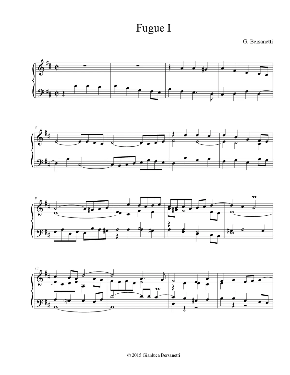 14 Fughe per organo - Page 1