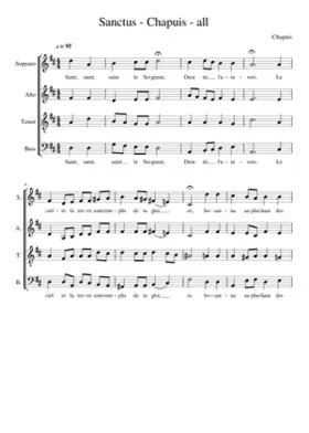 Sanctus - Chapuis - all