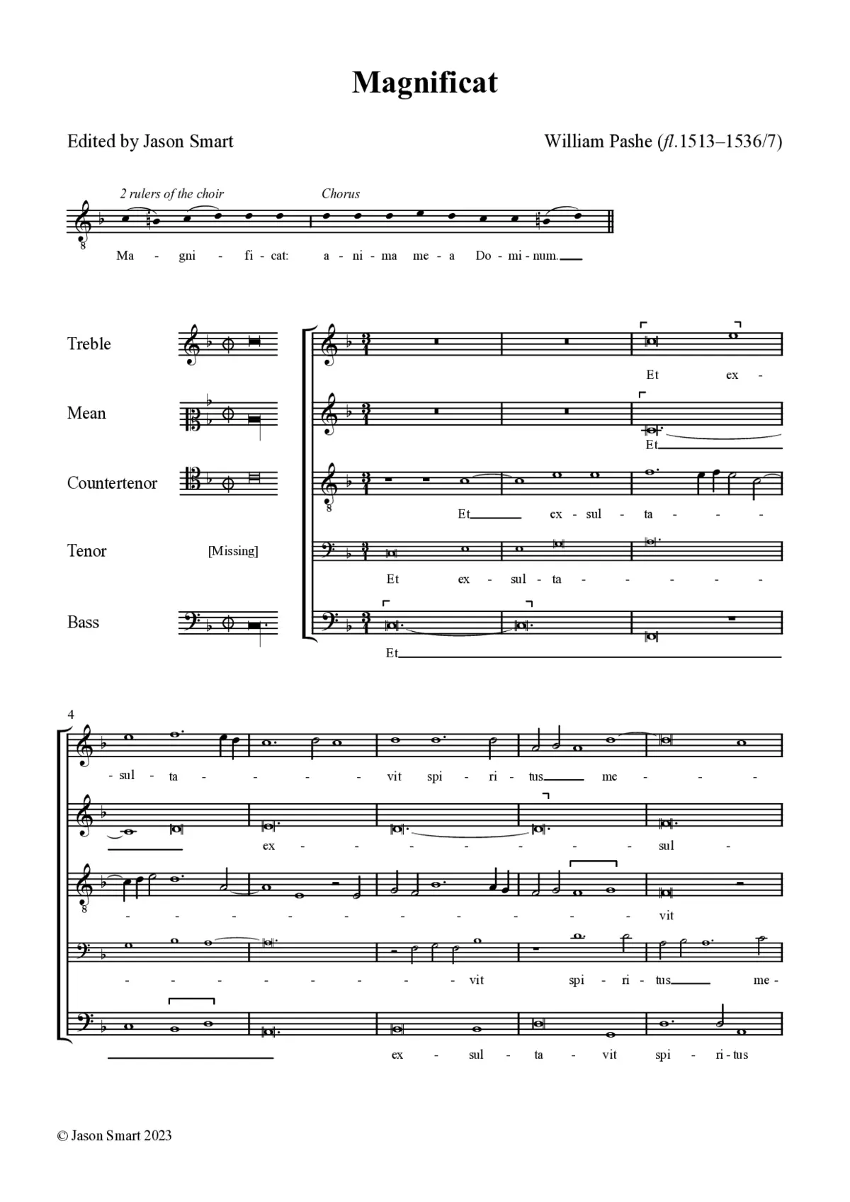Magnificat - Page 1