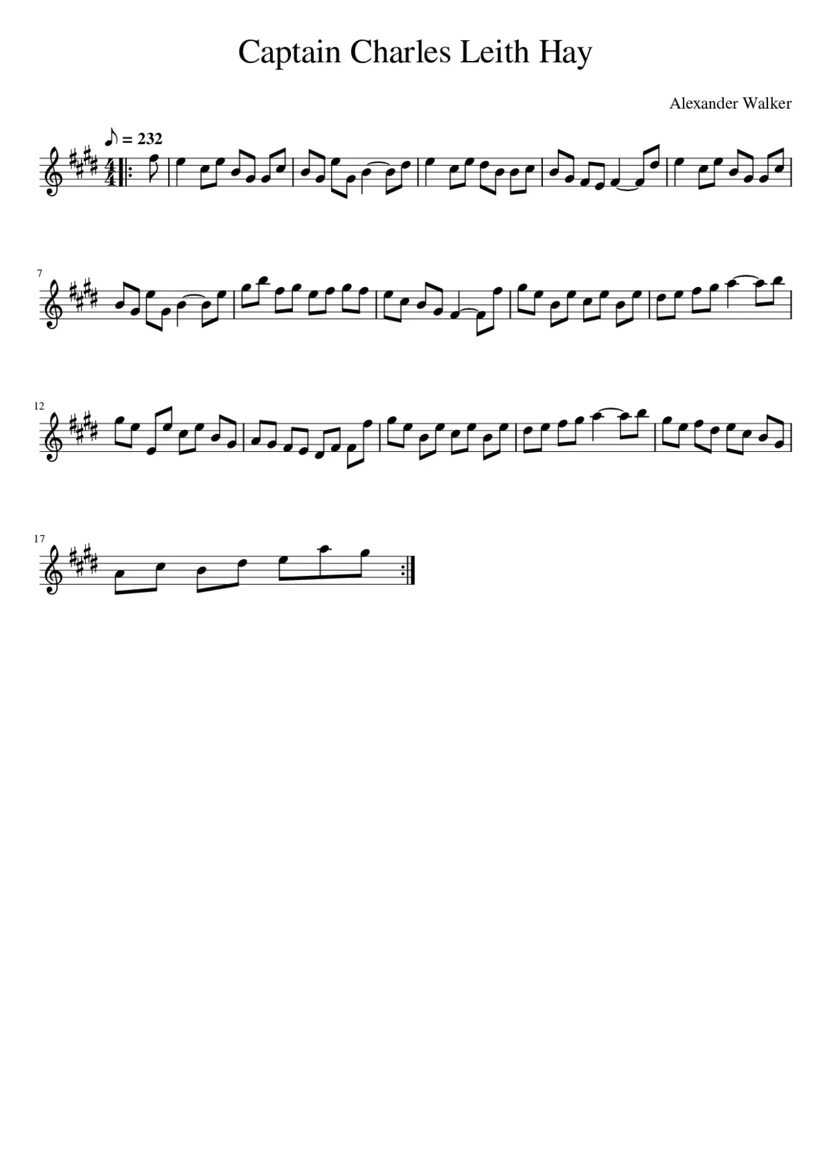 Captain Charles Leith Hay - Page 1