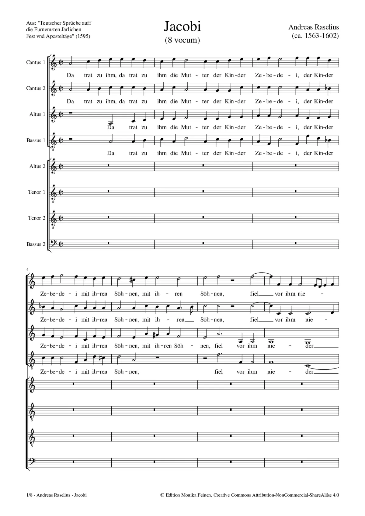 Da trat zu ihm die Mutter - Page 1