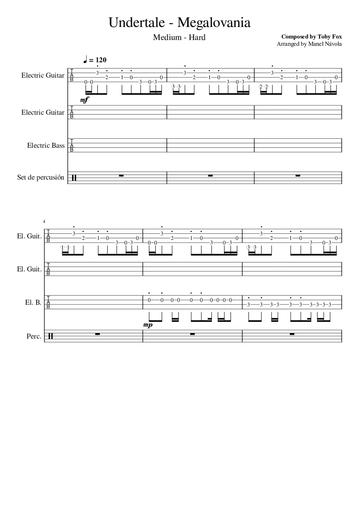 Megalovania - Page 1