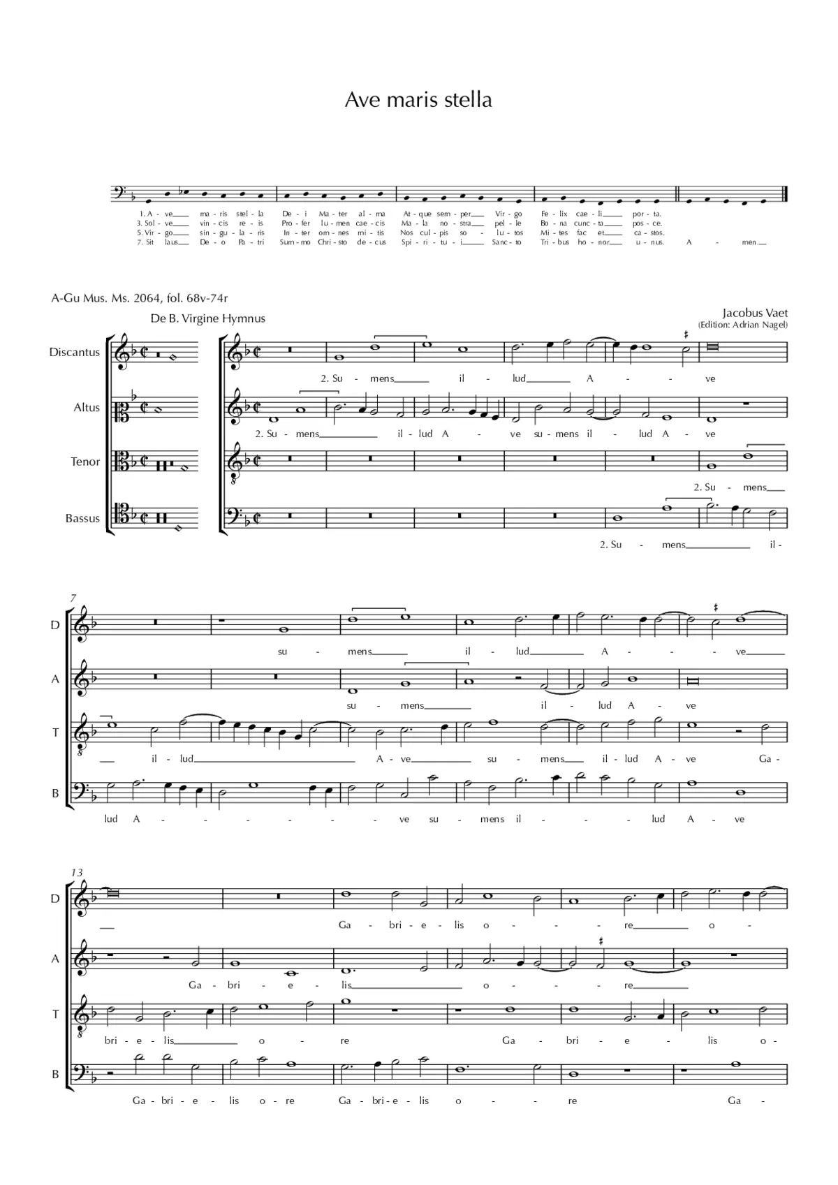 Ave maris stella - Page 1