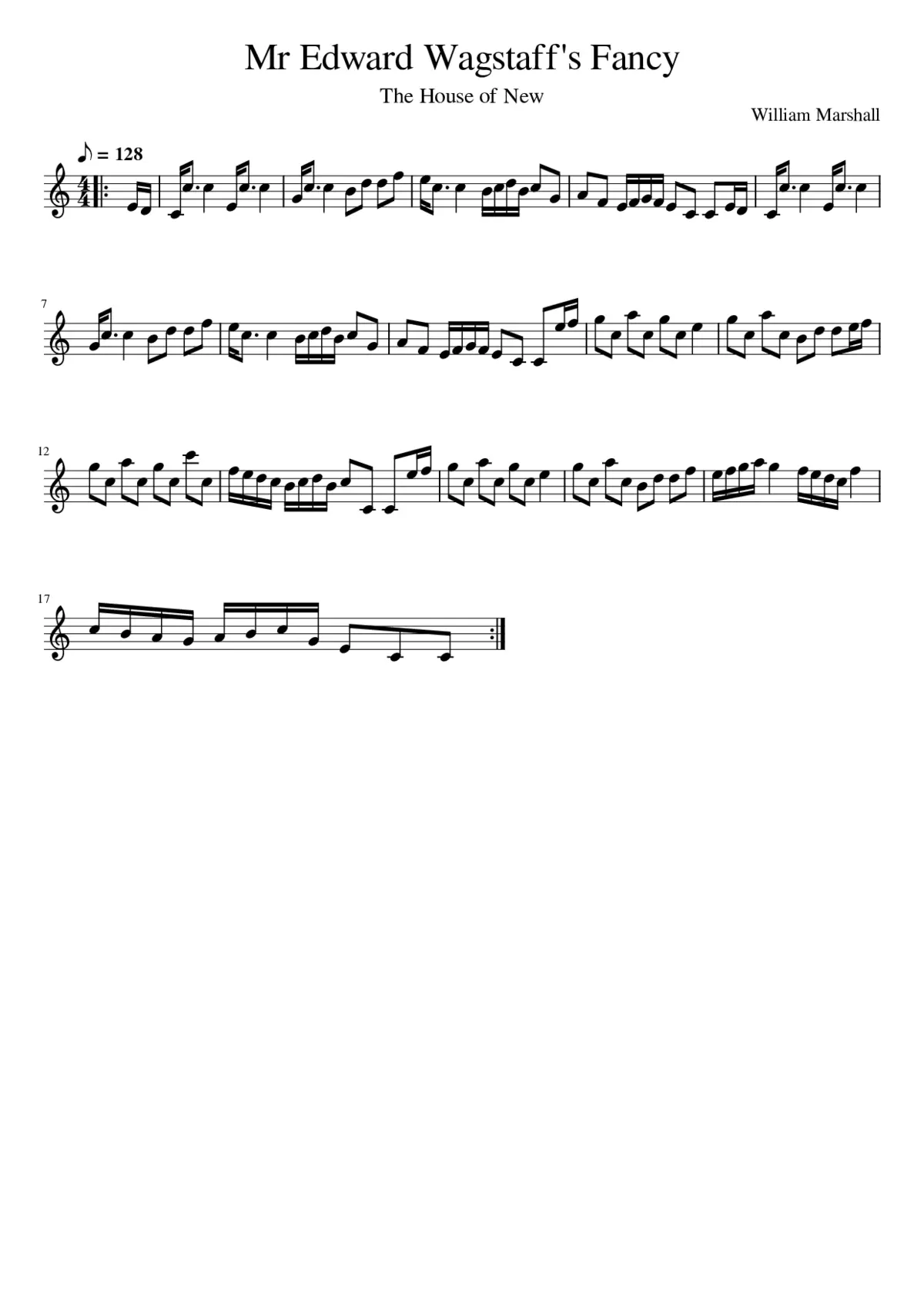 Mr Edward Wagstaff's Fancy - Page 1