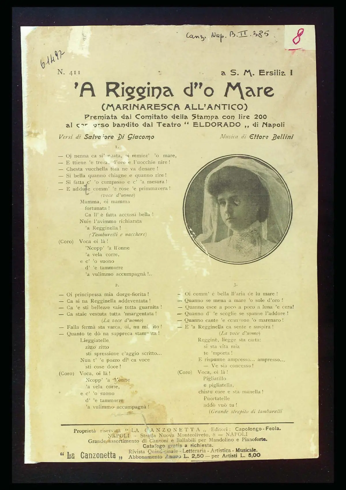 'A riggina d"o mare - Page 1