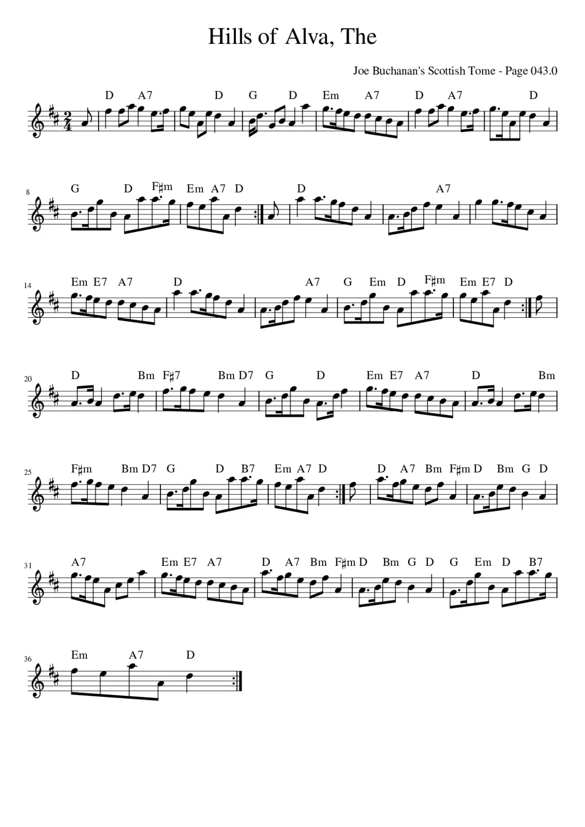 The Hills Of Alva - Page 1