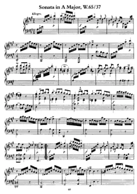 Keyboard Sonata in A major