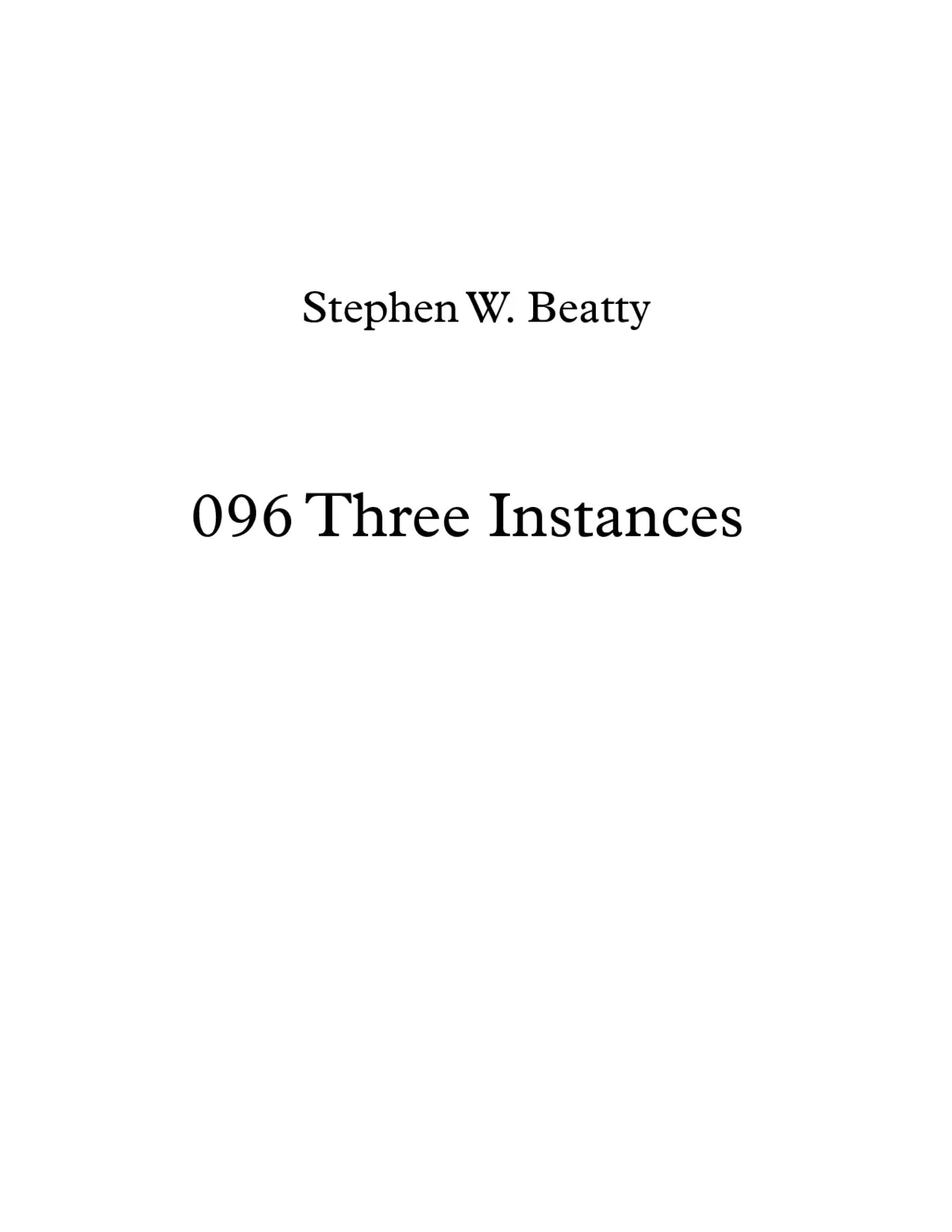 Three Instances - Page 1