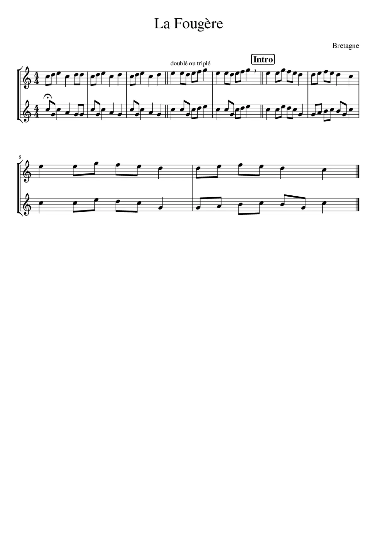 La Fougère - Page 1