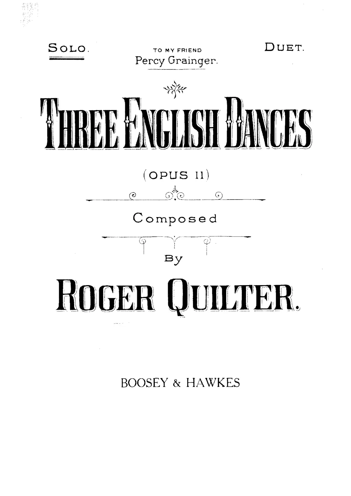 Three English Dances - Page 1