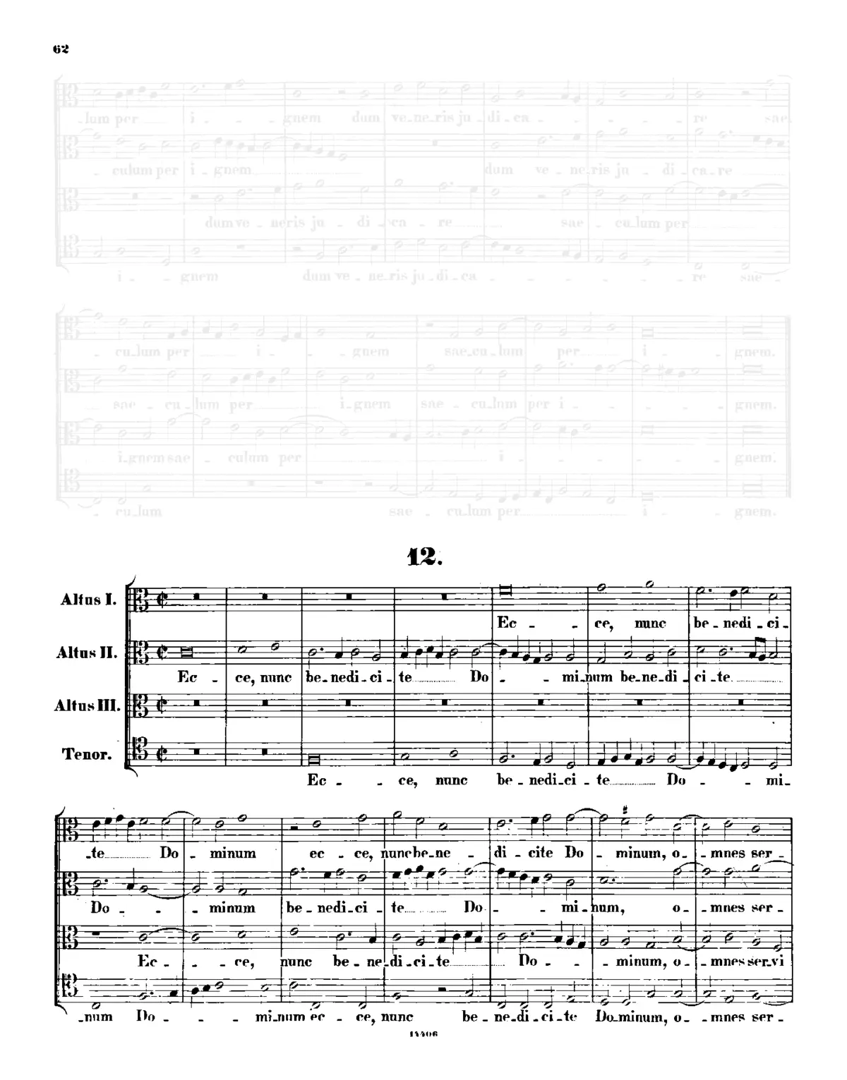Ecce nunc benedicite Dominum - Page 1