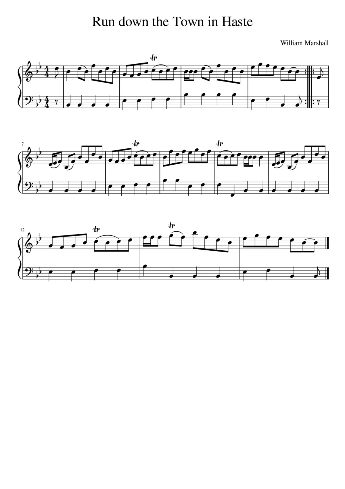 Run down the Town in Haste - Page 1