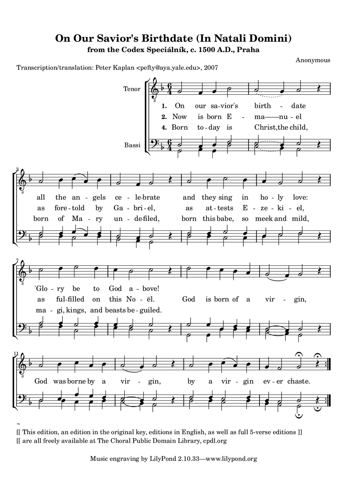 In natali Domini - Page 1