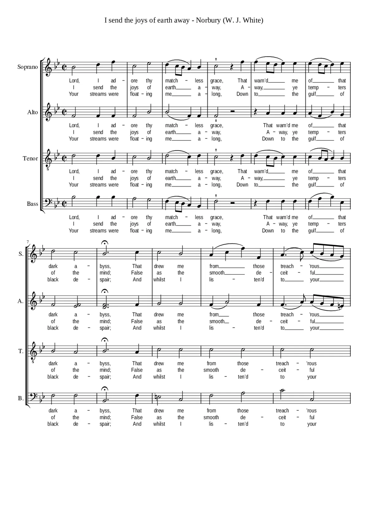 I send the joys of earth away - Page 1