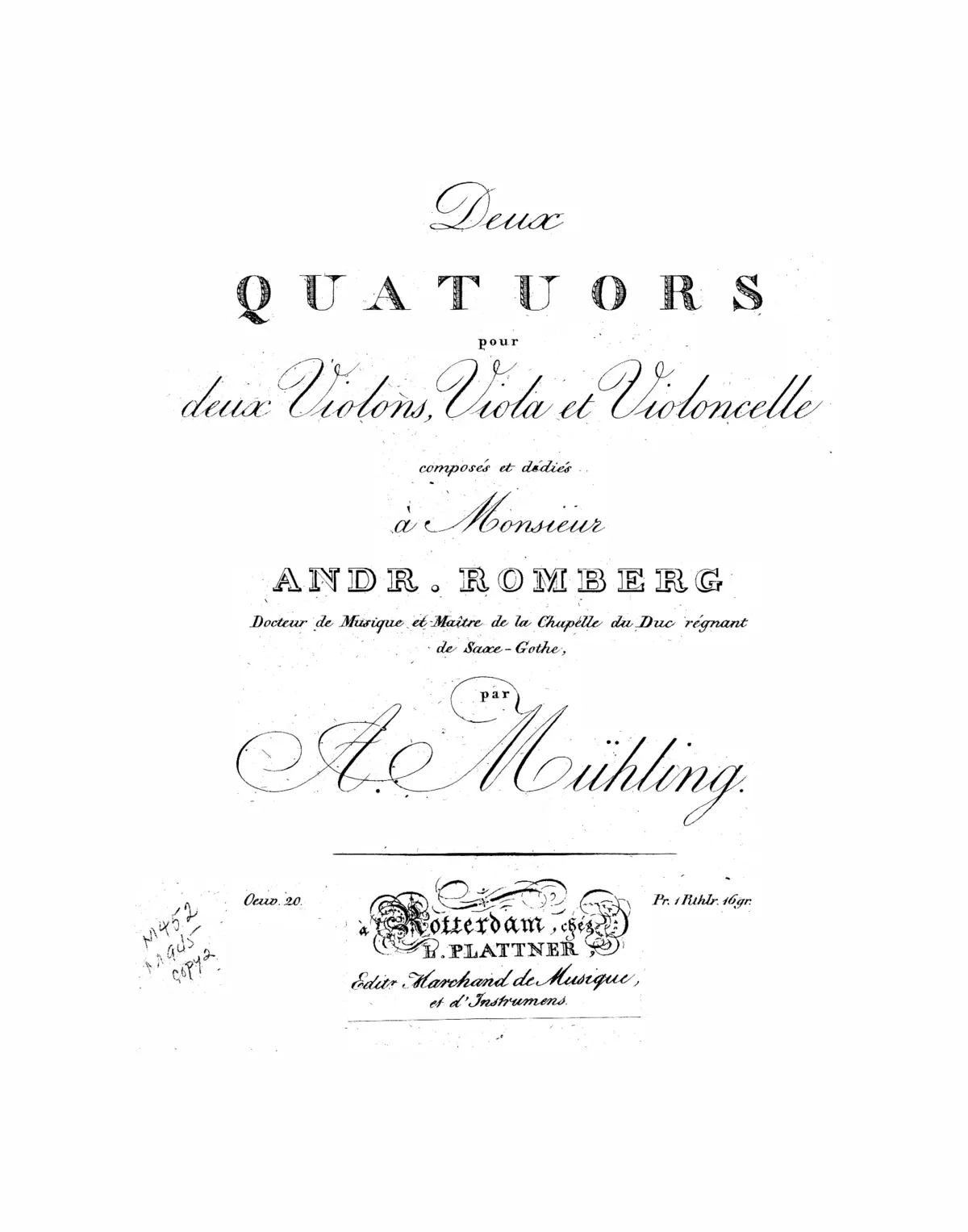 2 String Quartets - Page 1