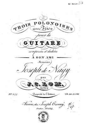 3 Polonoises avec trios pour la guitare