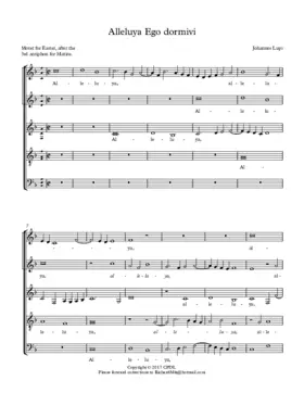 Alleluya Ego dormivi