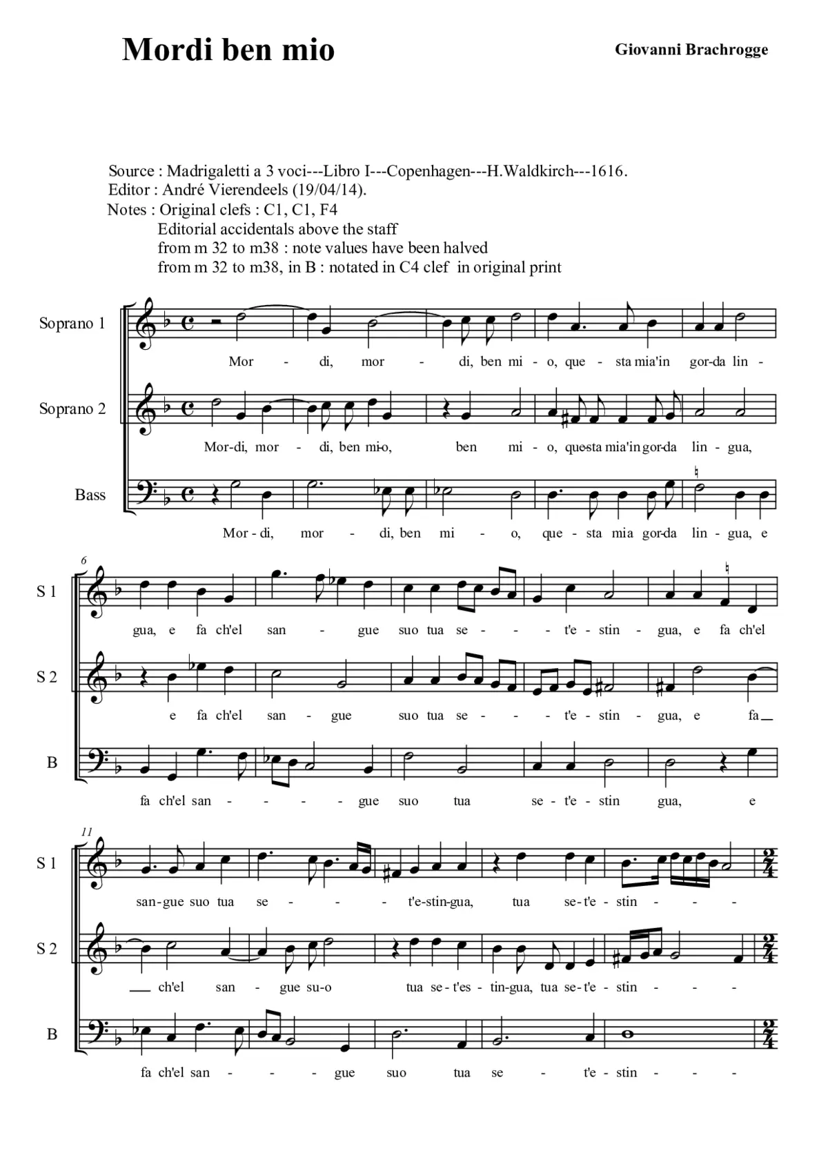 Mordi ben mio - Page 1