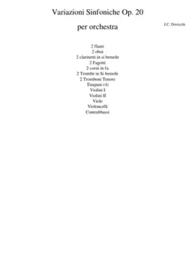 Variazioni sinfoniche Op. 20