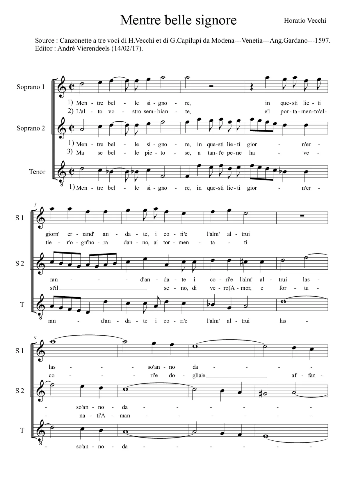 Mentre belle signore - Page 1