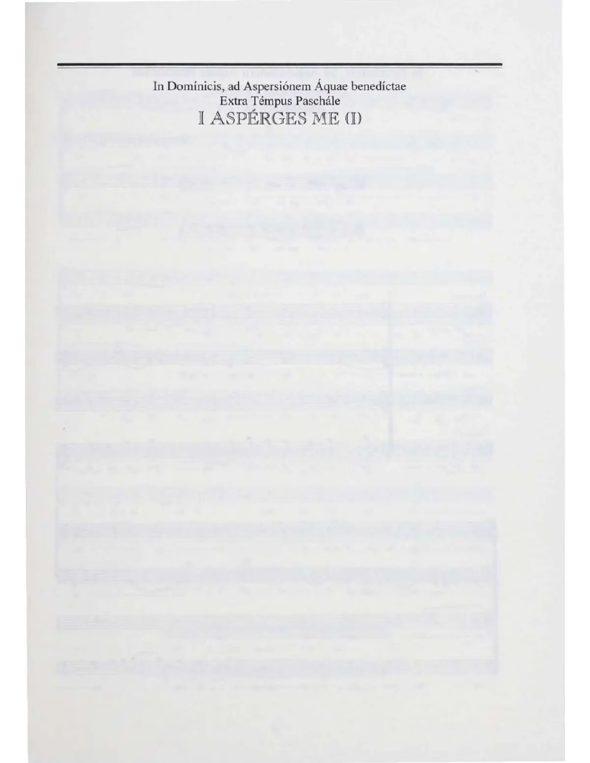 Asperges me (I) - Page 1