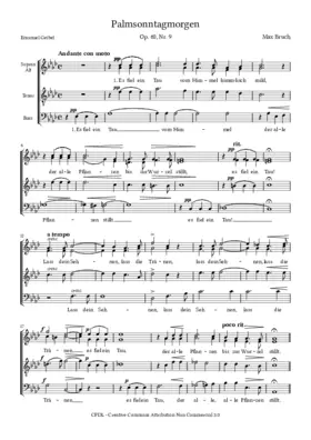 Palmsonntagmorgen, Opus 60, Nr. 9