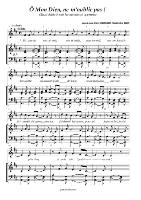 Ô Mon Dieu, ne m'oublie pas !