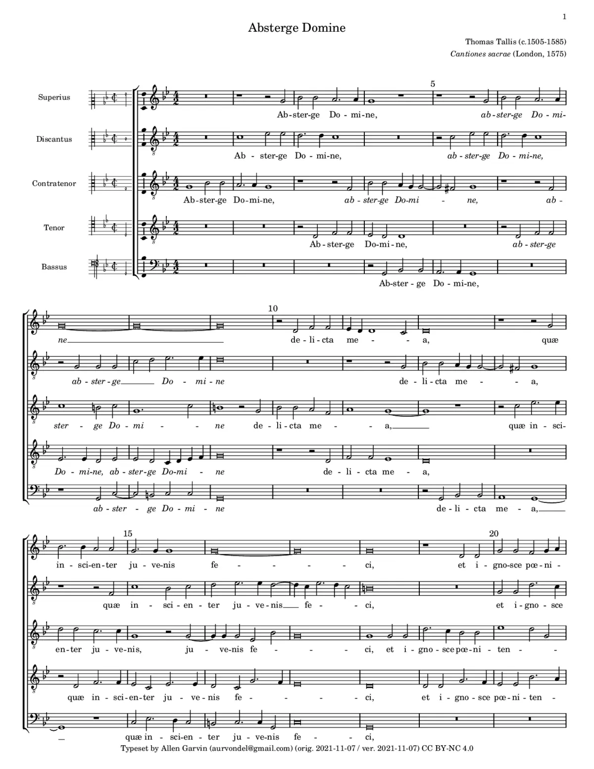 Absterge Domine - Page 1