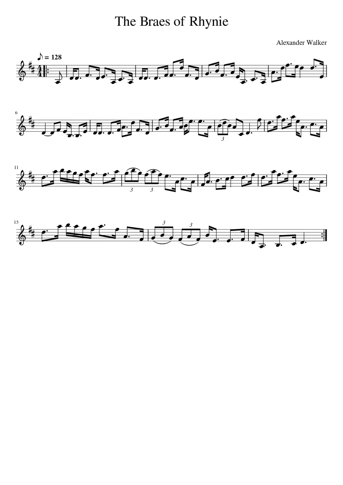 The Braes of Rhynie - Page 1