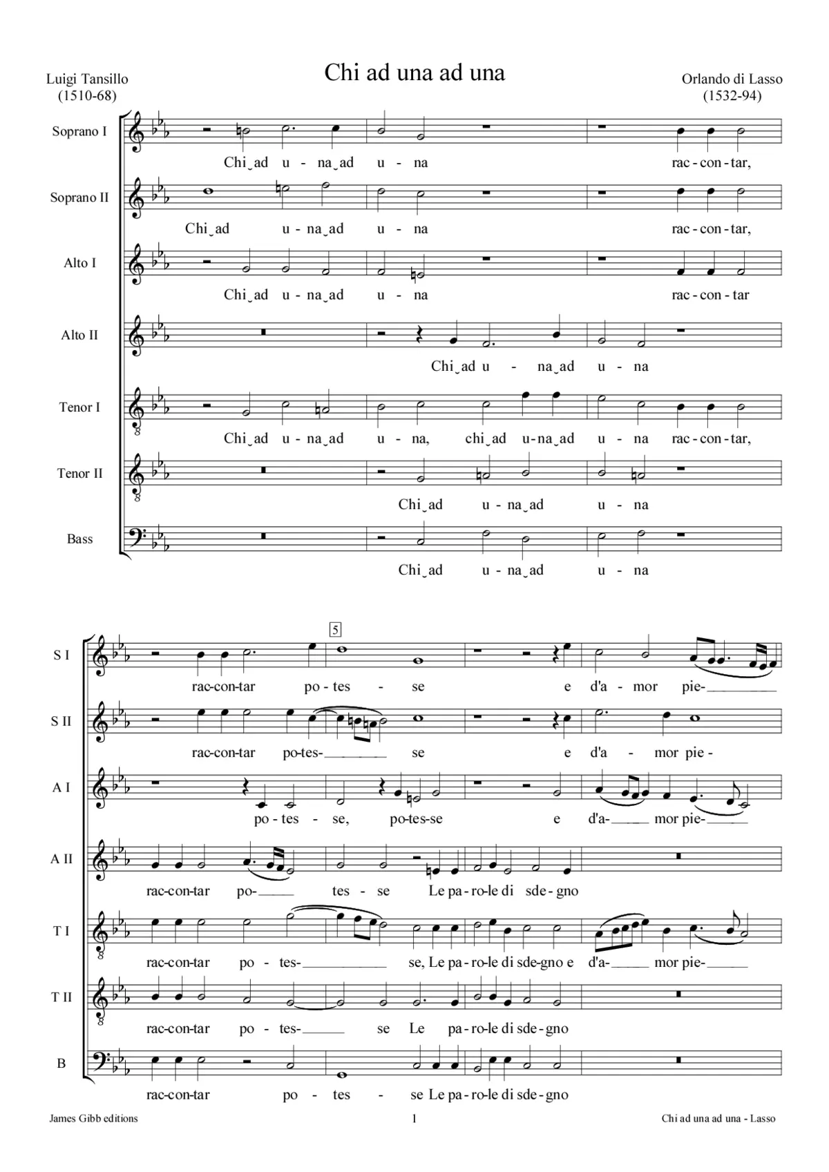 Chi ad una ad una - Page 1