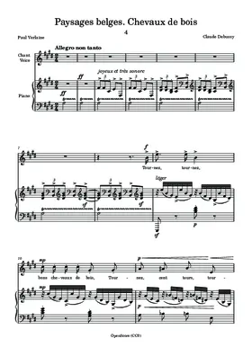 Paysages belges. Chevaux de bois