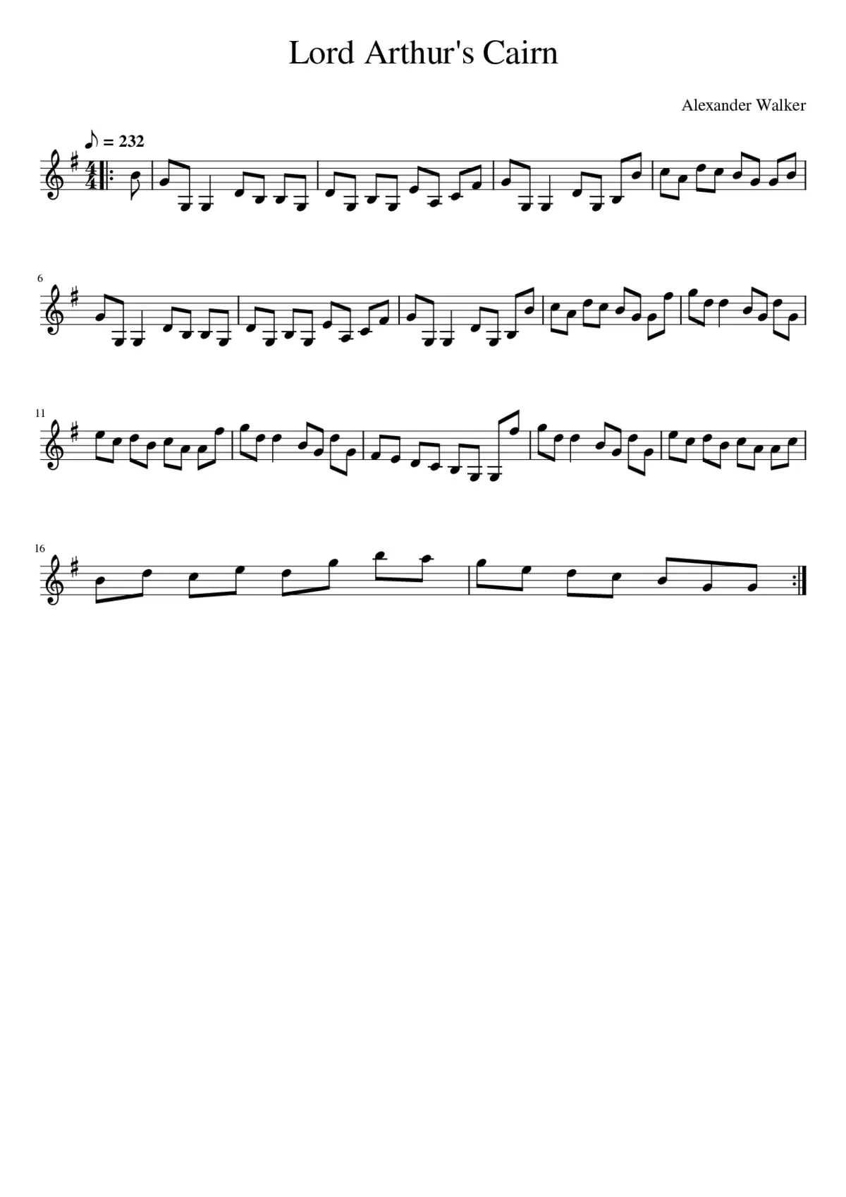 Lord Arthur's Cairn - Page 1