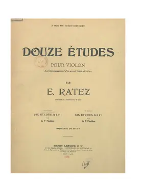 12 Violin Studies