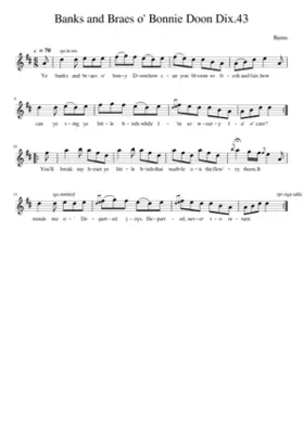 Banks and Braes o' Bonnie Doon Dix.43