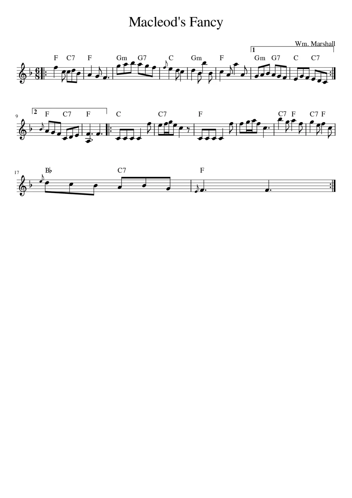 Macleod's Fancy - Page 1