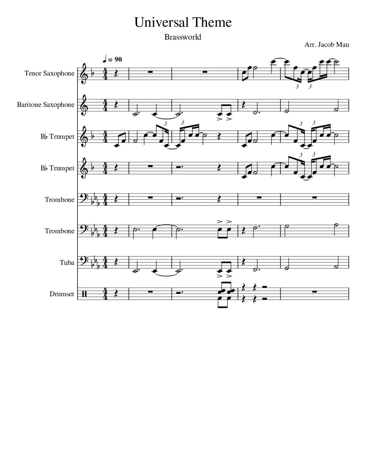 Universal Studios Fanfare - Page 1