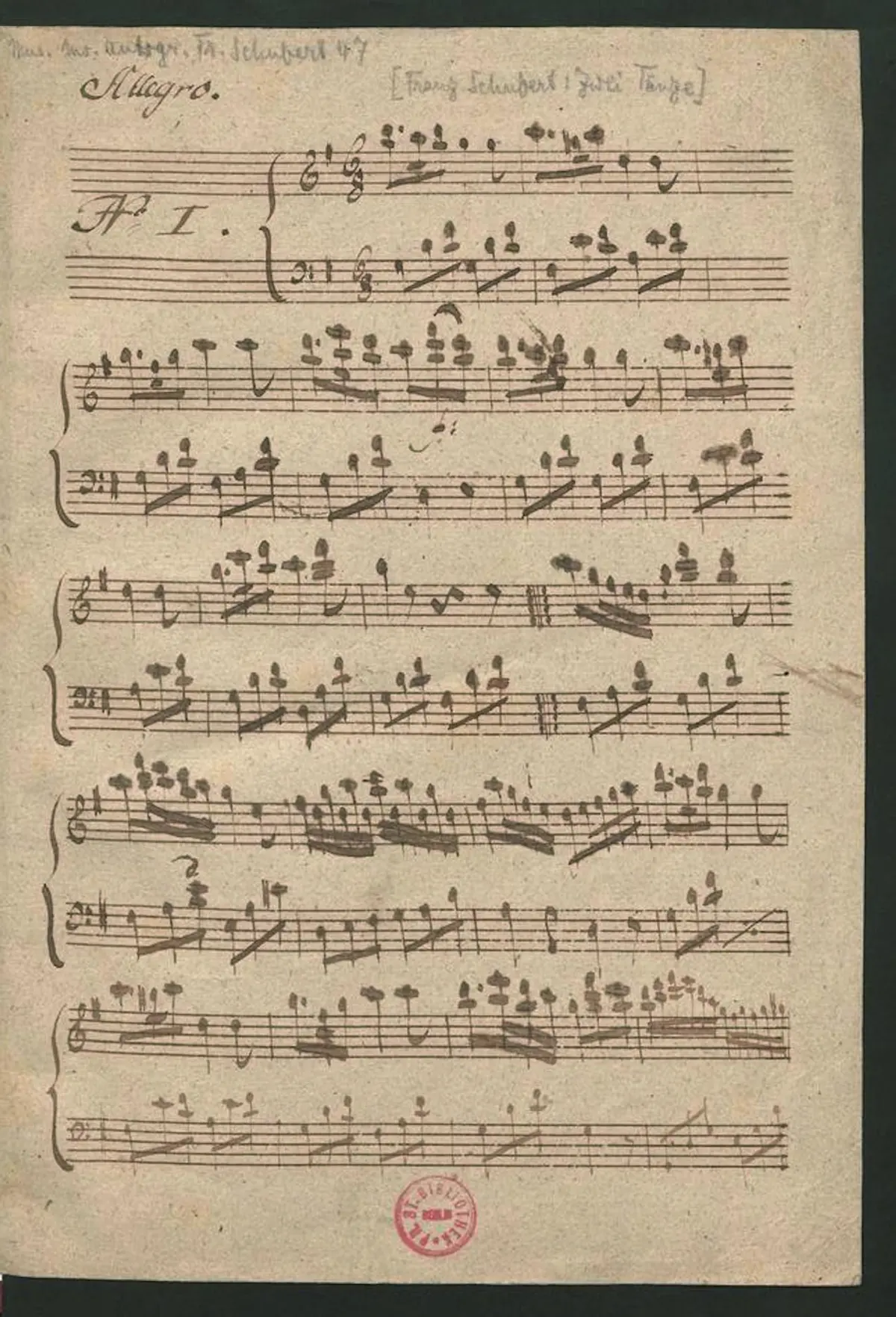 Allegro and Minuet - Page 1