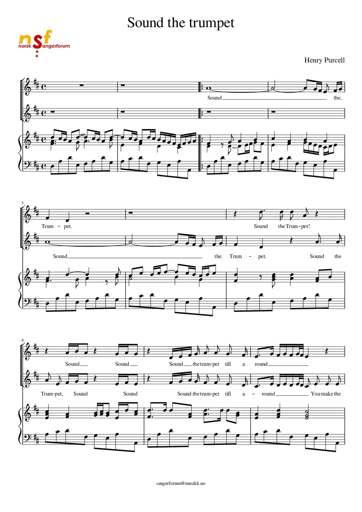 Sound the trumpet - Page 1