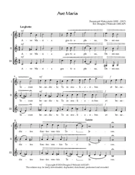 Ave Maria in C a3