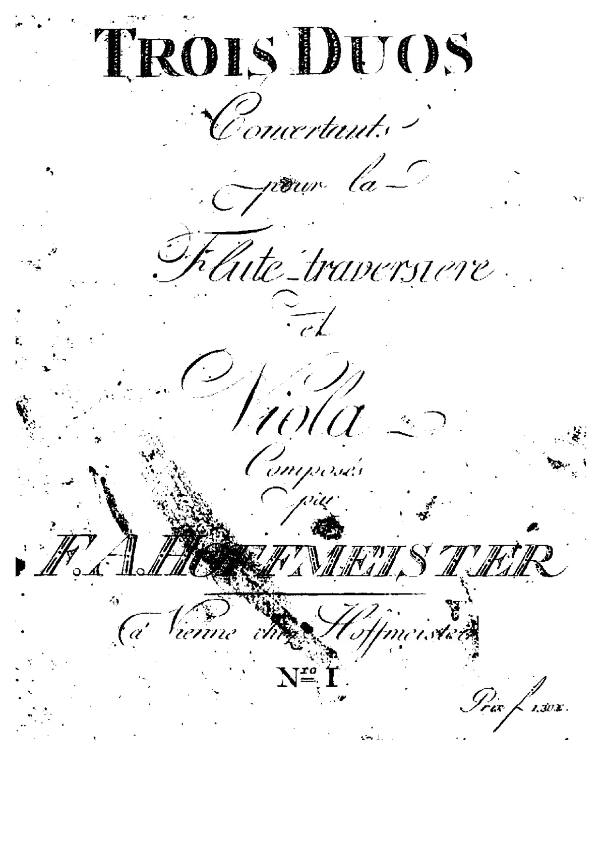 3 Concertant Duets for Flute and Viola - Page 1