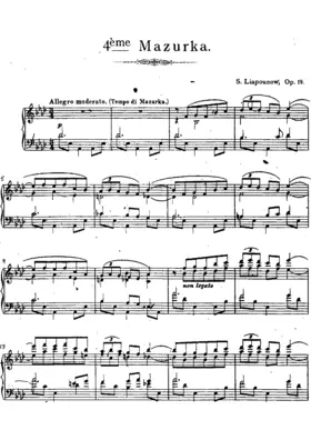 Mazurka No.4, Op.19