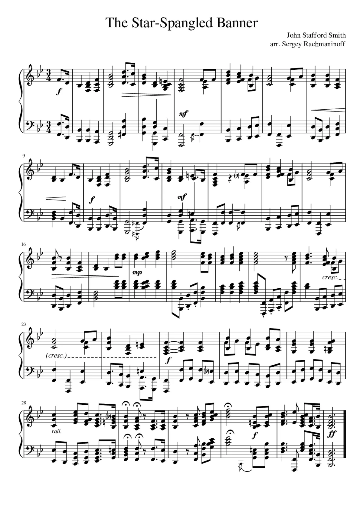the star-spangled banner - Page 1