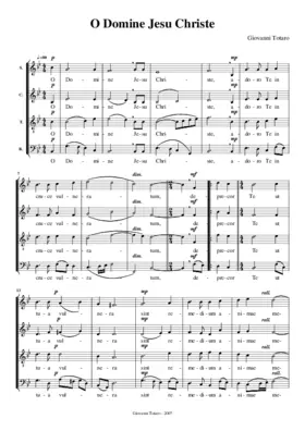 O Domine Jesu Christe
