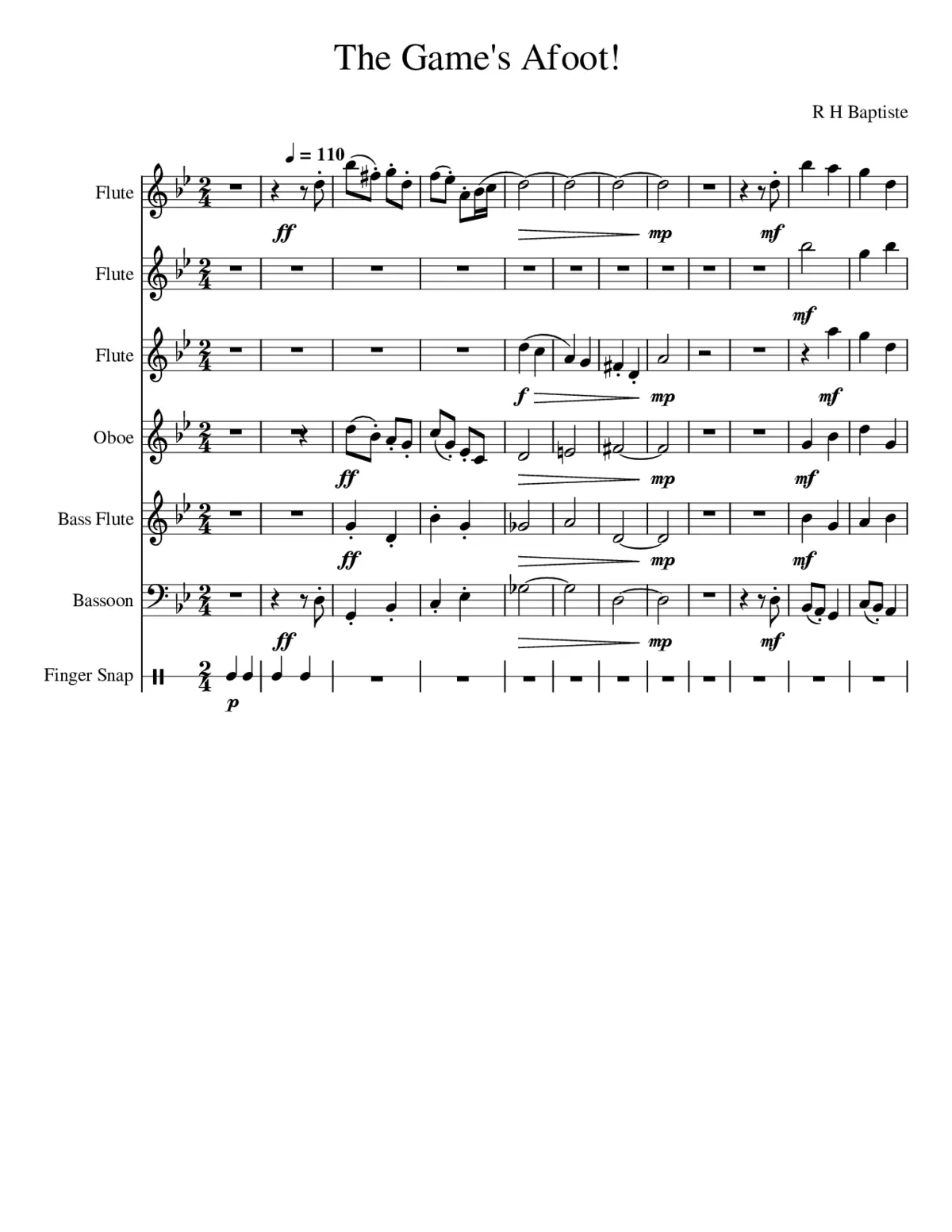 The Games Afoot - Page 1