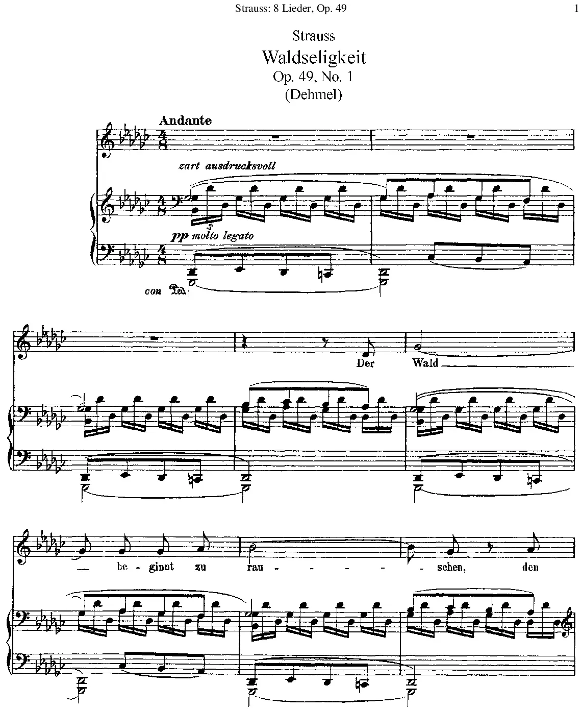 Acht Lieder - Page 1