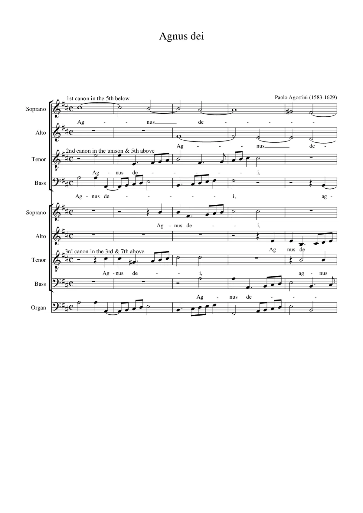Agnus dei - Page 1