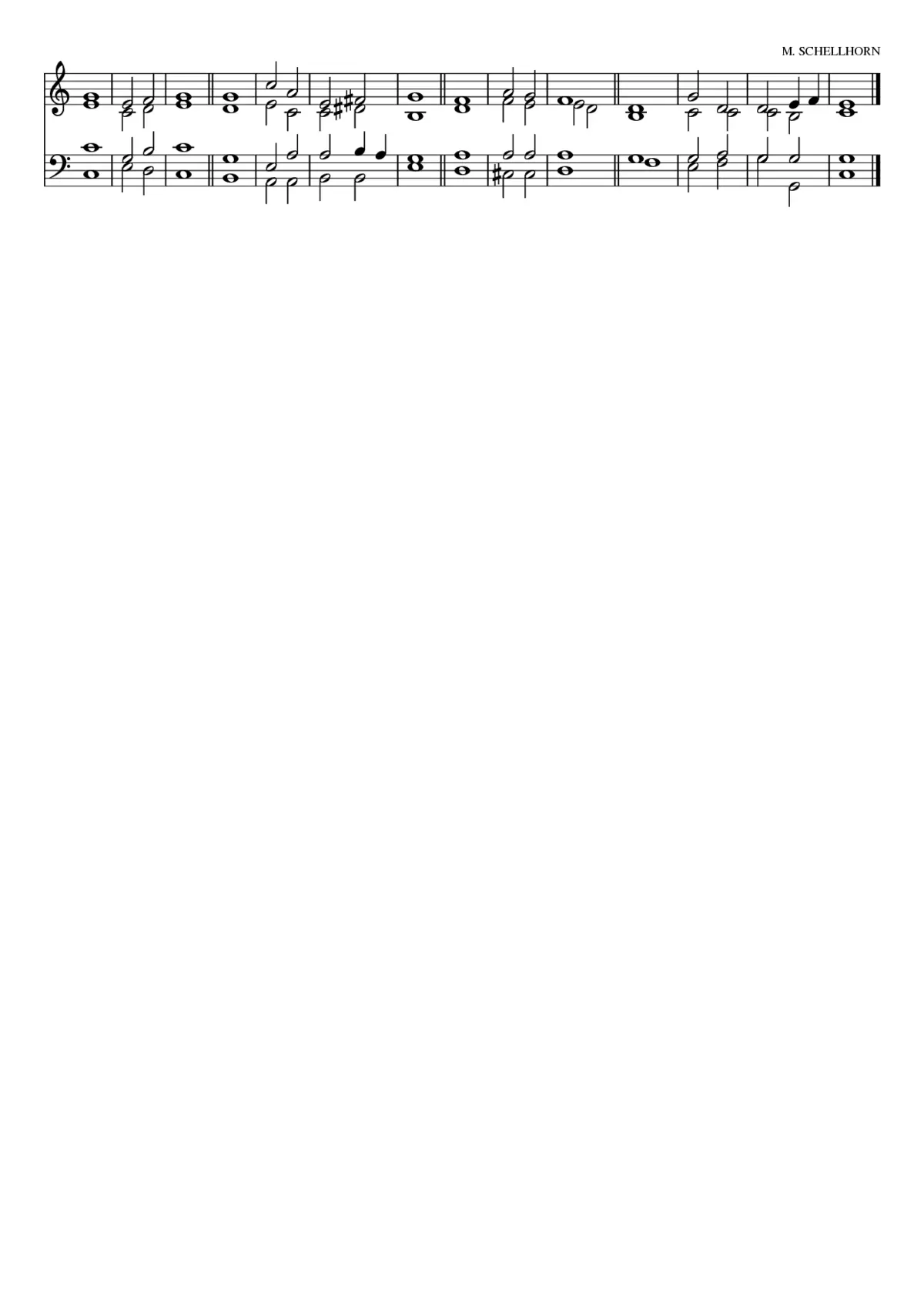 Double chant in C major - Page 1