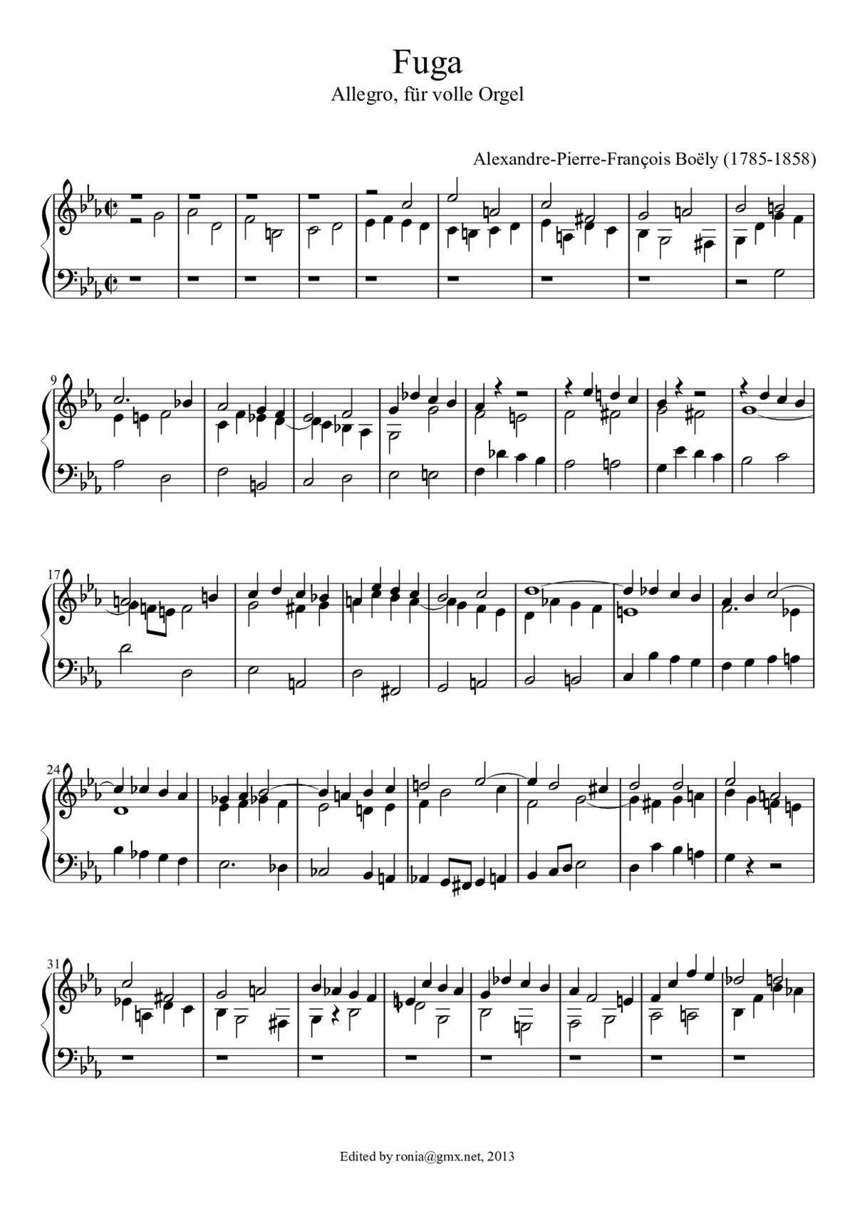14 Pieces for Organ - Page 1