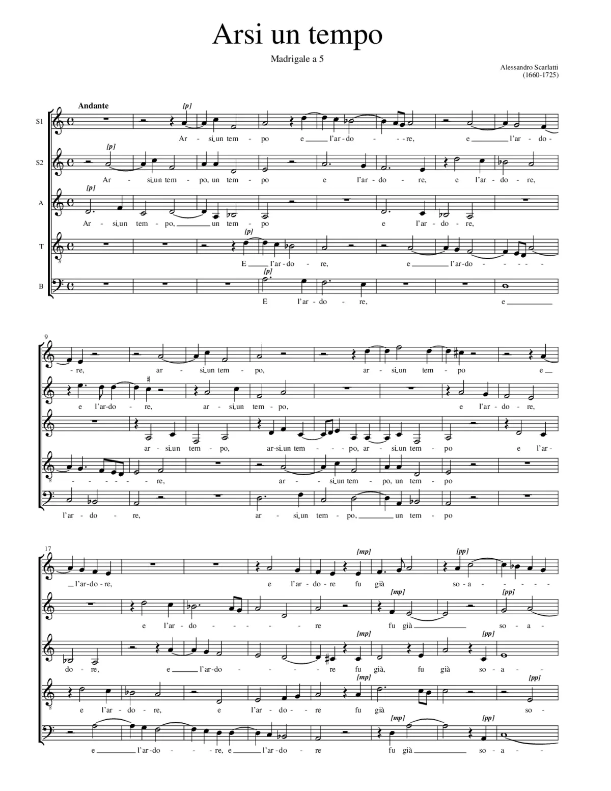 Arsi un tempo - Page 1